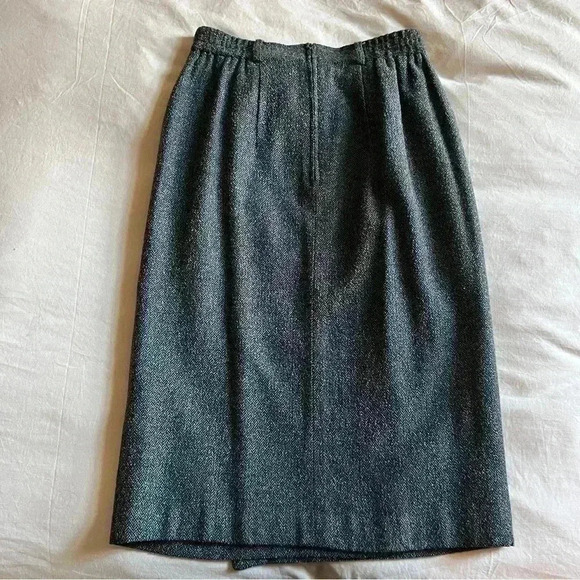 Vintage Wool Blend Norton McNaughton Skirt - 10 Petite - Picture 6 of 9